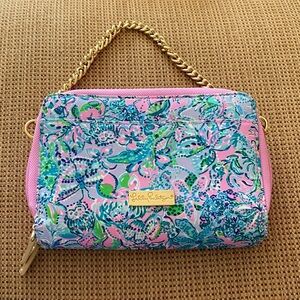 Lilly Pulitzer Vibrant Pink and Blue Clutch